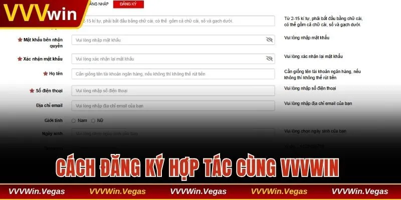 Hướng dẫn đăng ký hợp tác cùng trang cược